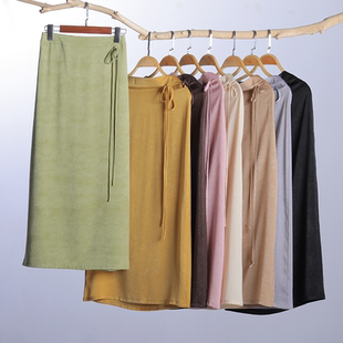 彩云涧汉服新中式 半身裙 日常半身裙纯色百搭休闲裙子国风改良大码