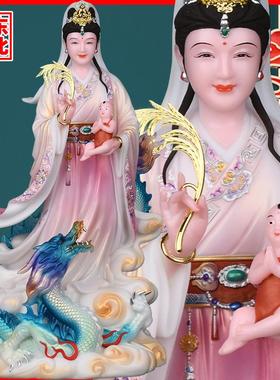 站像送子观音祥龙观世音观自摆件