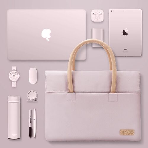 高颜值笔记本手提电脑包适用13苹果macbookair15.6通勤女2023款mate14内胆包保护套ipad平板Pro16手提公文包