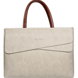 好看的手提电脑包女14寸简约单肩斜挎适用surface微软苹果macbookair13联想15点6寸pro华为商务公文包笔记本