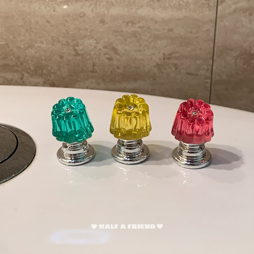 半个朋友彩色果冻马桶按压器