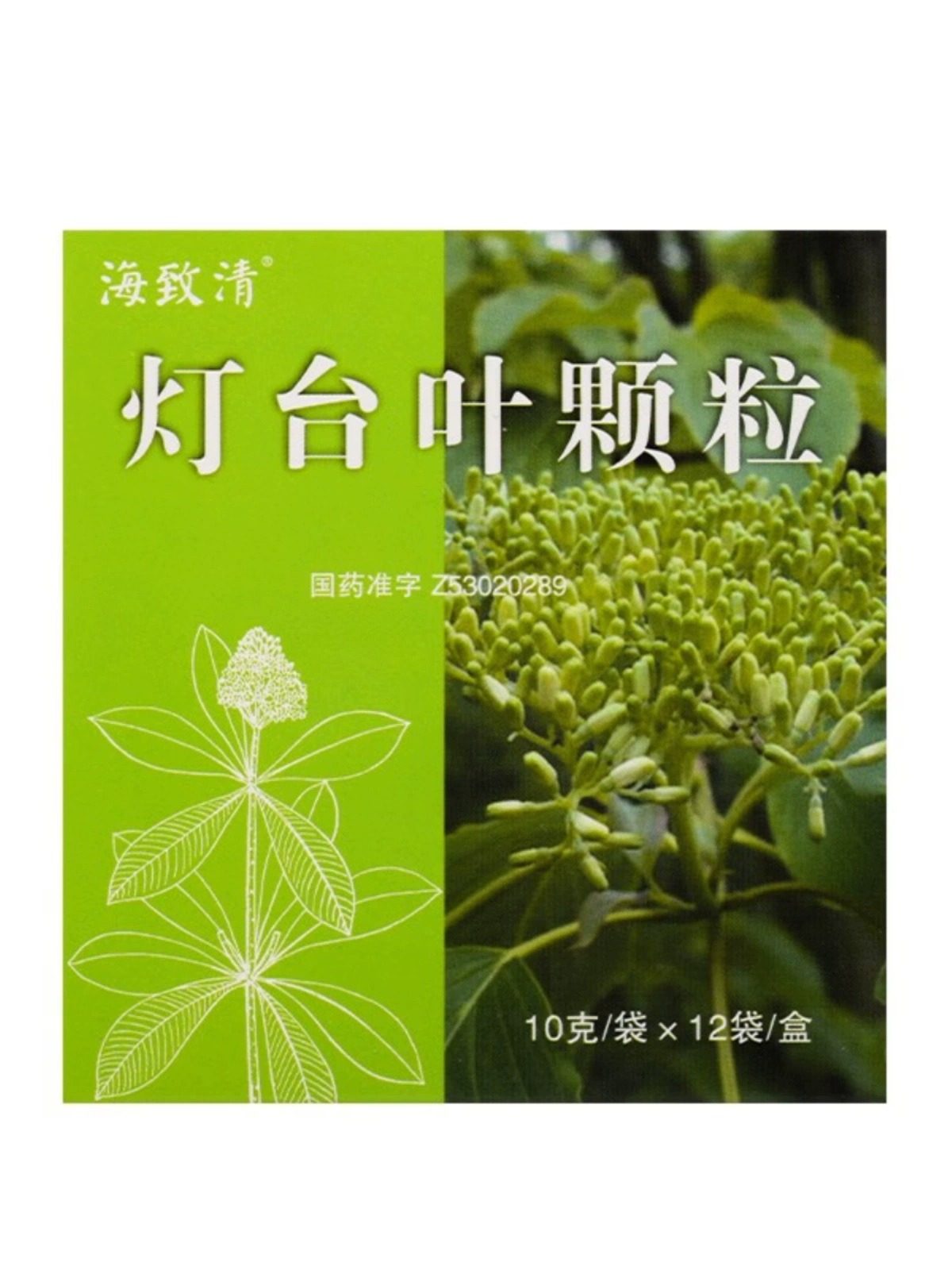 海致清 灯台叶颗粒10g*12袋/盒 清热化痰 咳嗽
