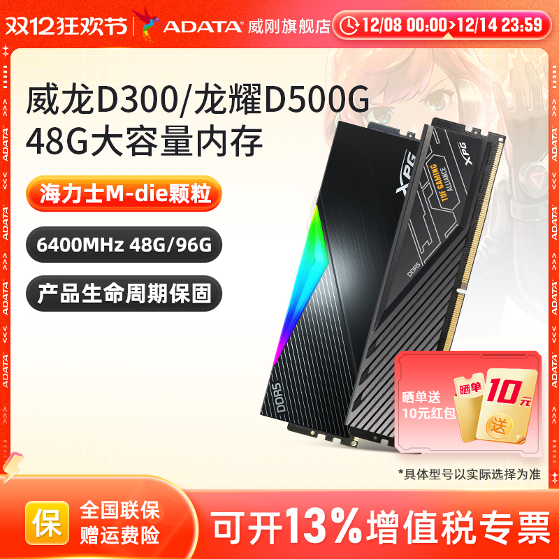 威刚DDR548G大容量内存