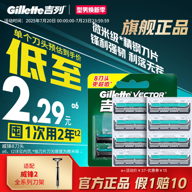吉列手动式威锋双层刀片