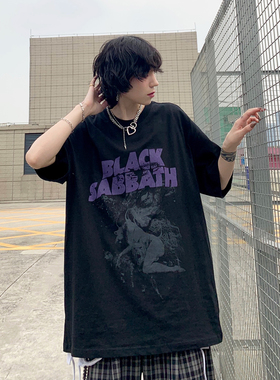 INVA美式复古280g重磅纯棉短袖T恤男女2026新款高街嘻哈上衣夏季