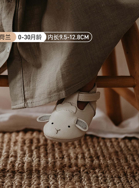 Donsje荷兰真皮婴幼儿学步鞋新生宝宝绵羊款手工软底童鞋室内四季