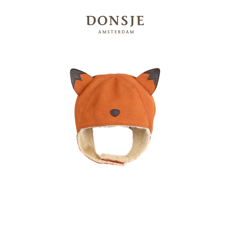 【新品】Donsje荷兰狐狸款儿童帽子宝宝真皮帽秋冬款保暖加绒帽子,童装/婴儿装/亲子装,帽子,淘宝优惠券,粉丝福利购,淘宝优惠卷