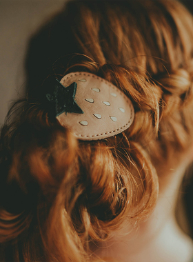 Donsje发夹 Nanoe Fruit Hairclip草莓款 儿童婴儿女宝宝发饰发卡