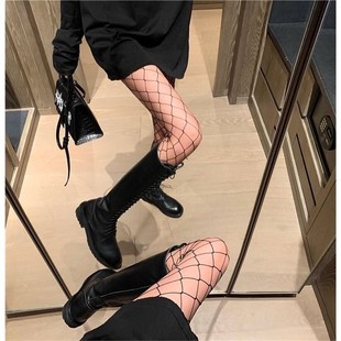 纯欲风穿搭网袜 渔网袜光腿神器性感纯欲打底裤 黑丝丝袜薄款 夏季