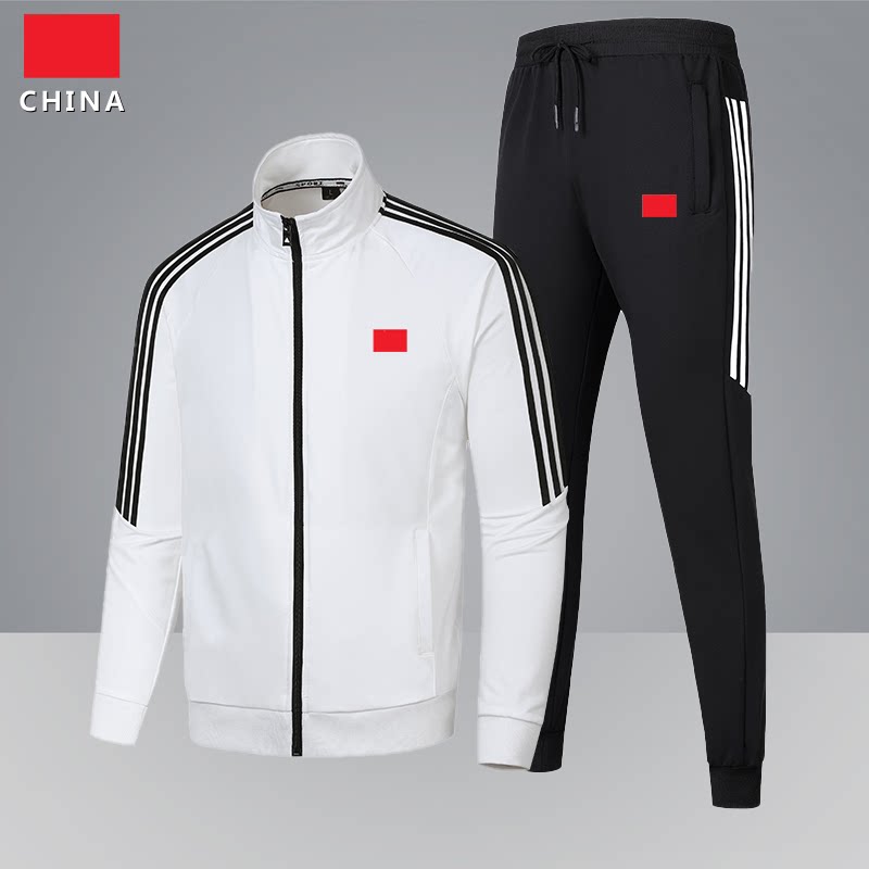 中国队春秋季校服套装运动会班服男女休闲两件套学生跑步团体服立
