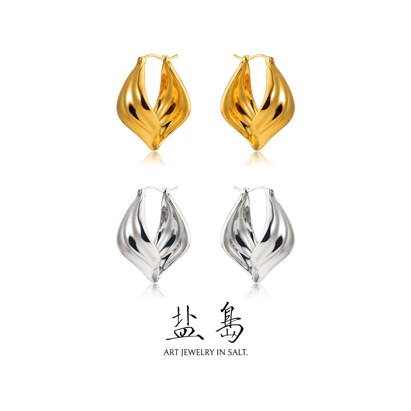 盐岛扁舟扭扭大叶耳环高级感轻奢金色气质耳钉女小众耳夹复古耳饰,饰品/流行首饰/时尚饰品新,耳环,淘宝优惠券,粉丝福利购,淘宝优惠卷