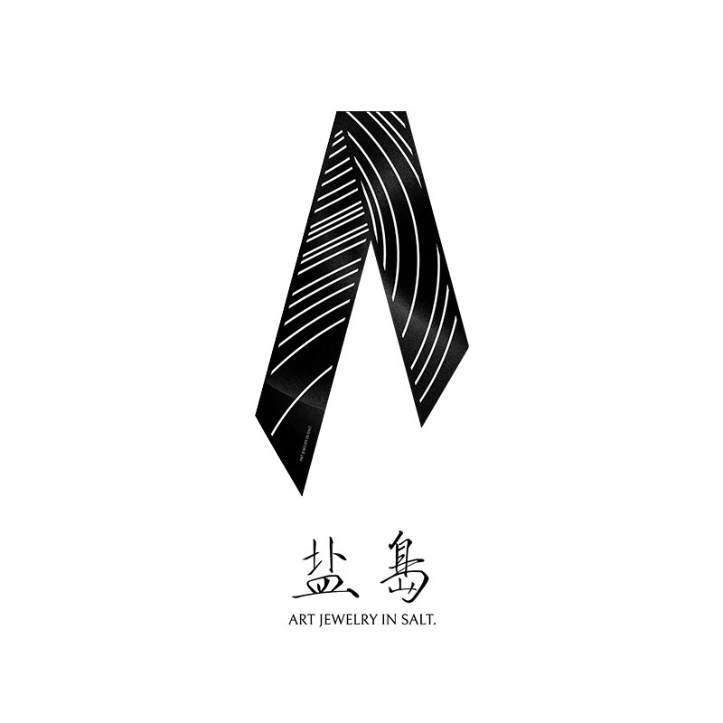 盐岛扁舟系列丝巾系脖桑蚕丝真丝高端女丝巾扣春秋季长条颈带颈饰