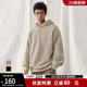 bdpowerup宽松美式 连帽卫衣男针织肌理感秋冬套头加绒潮牌卫衣男