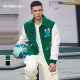 宽松上衣复古刺绣棒球服男潮流 夹克外套男时尚 bdpowerup新款 秋季