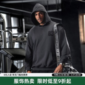 bdpowerup原创印花连帽卫衣男美式 水洗做旧纯棉运动卫衣男宽松