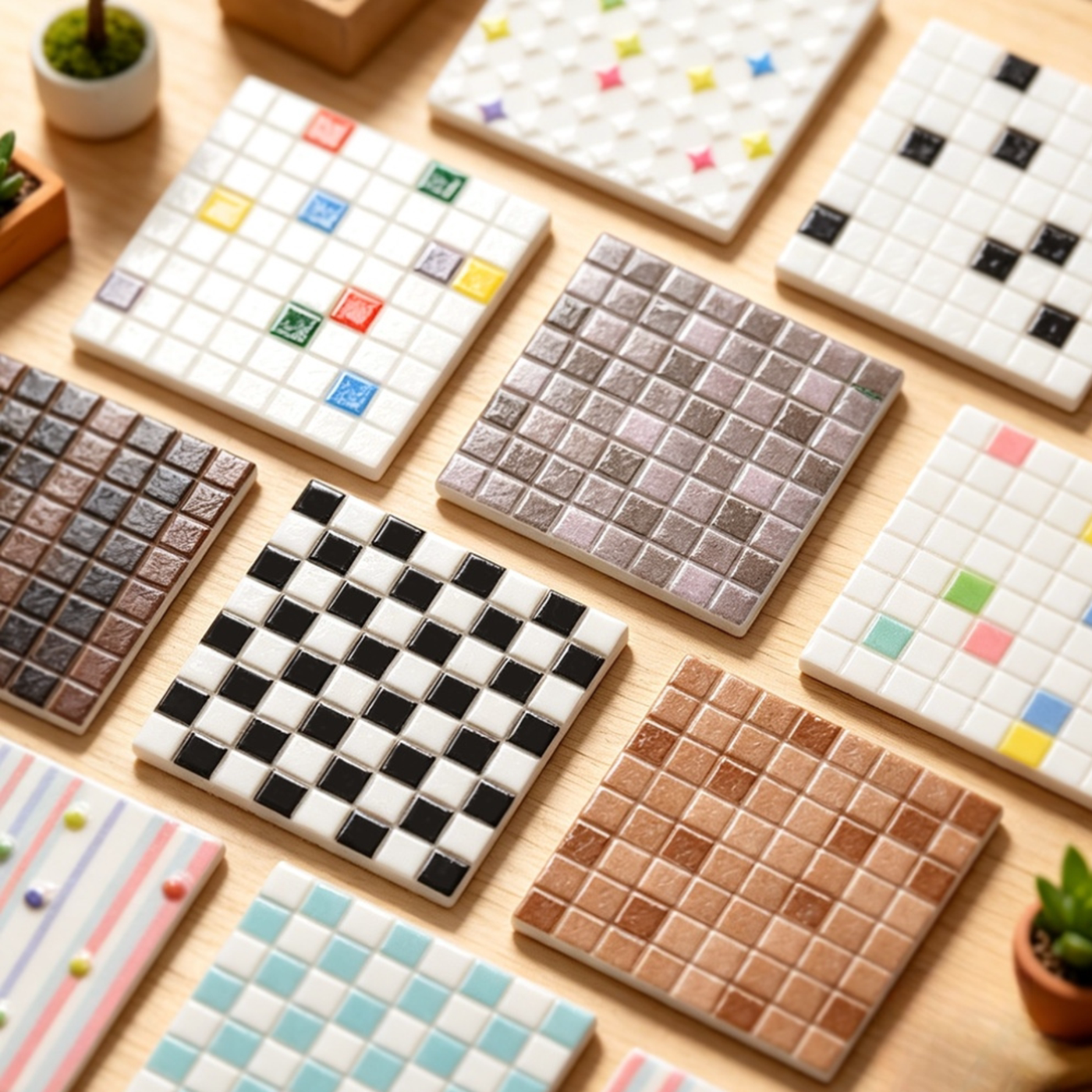 迷你模型马赛克瓷砖DIY仿真地砖