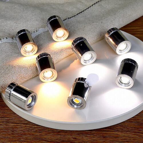 娃娃屋迷你电镀圆柱LED灯