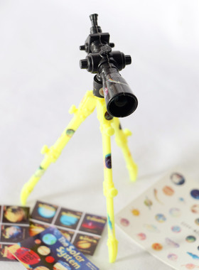 Dollhouse微缩迷你望远镜DIY星球场景模型娃娃屋家居摆件书房客厅