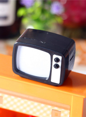 Dollhouse娃娃屋diy小屋迷你家具仿真声光电视机迷你逼真家电玩具