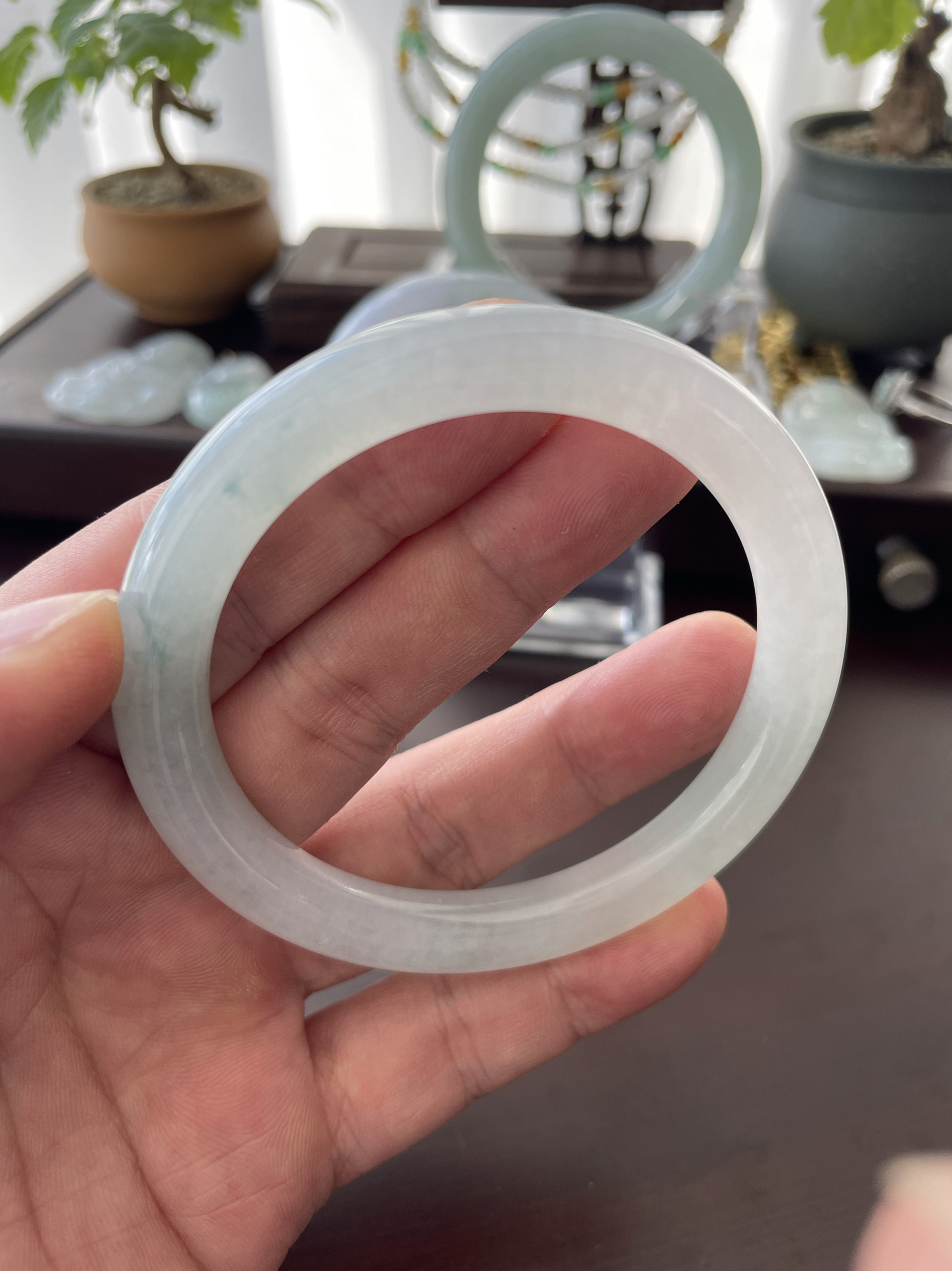 F1号翡翠手镯56.5