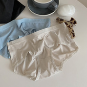 简约少女超薄冰丝内裤 女中腰纯棉裆透气隐形女士无痕丝滑三角短裤
