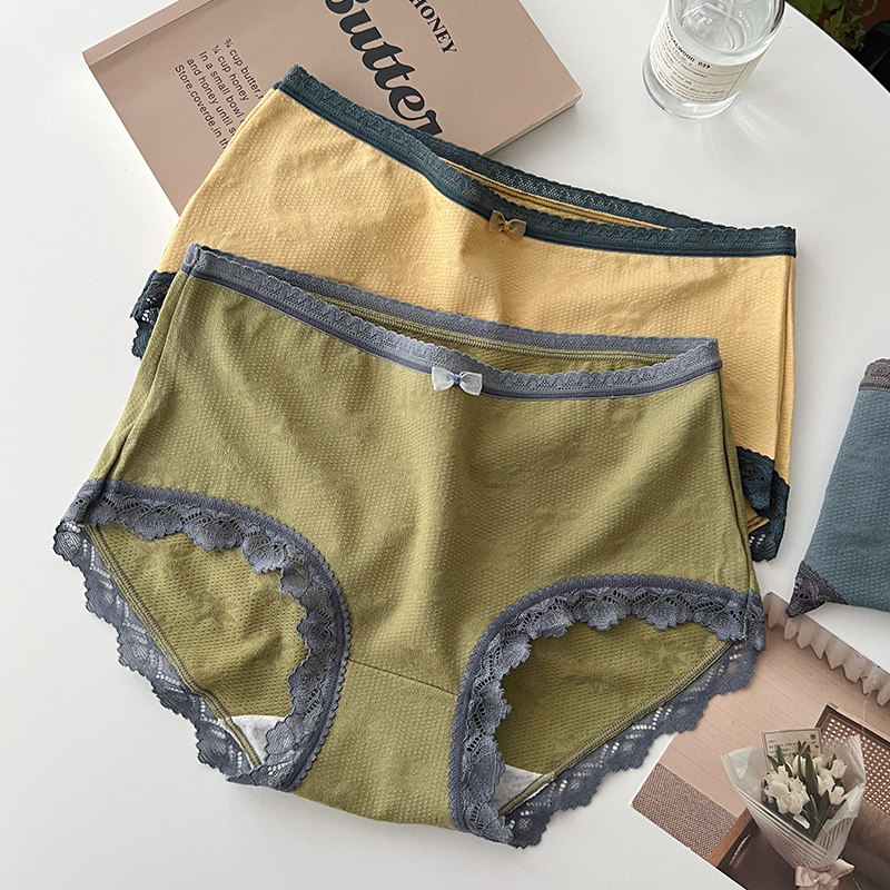 2025新款内裤女纯棉裆奢华莫兰迪色中腰包臀印花三角裤女士短裤头,女士内衣/男士内衣/家居服,女三角裤,淘宝优惠券,粉丝福利购,淘宝优惠卷