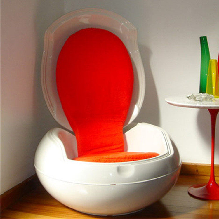 时尚鸡蛋型贝壳凳椅天鹅郁金香马桶宝盒石卵糖果玻璃钢休闲家具椅