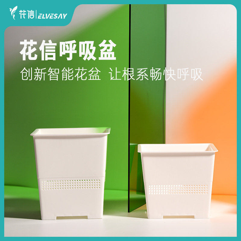 花信呼吸盆控根盆花烛防烂根热植块根蔓绿绒透气龙舌兰盆树脂花盆