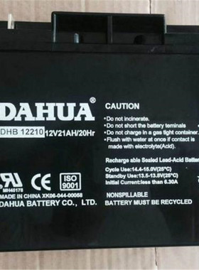 DAHUA蓄电池DHB122000 大华蓄电池12V200AH 免维护铅酸电源