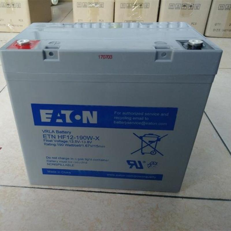 EATON蓄电池ETNHF12-190W -X续航持久电瓶 EPS系统后备电源