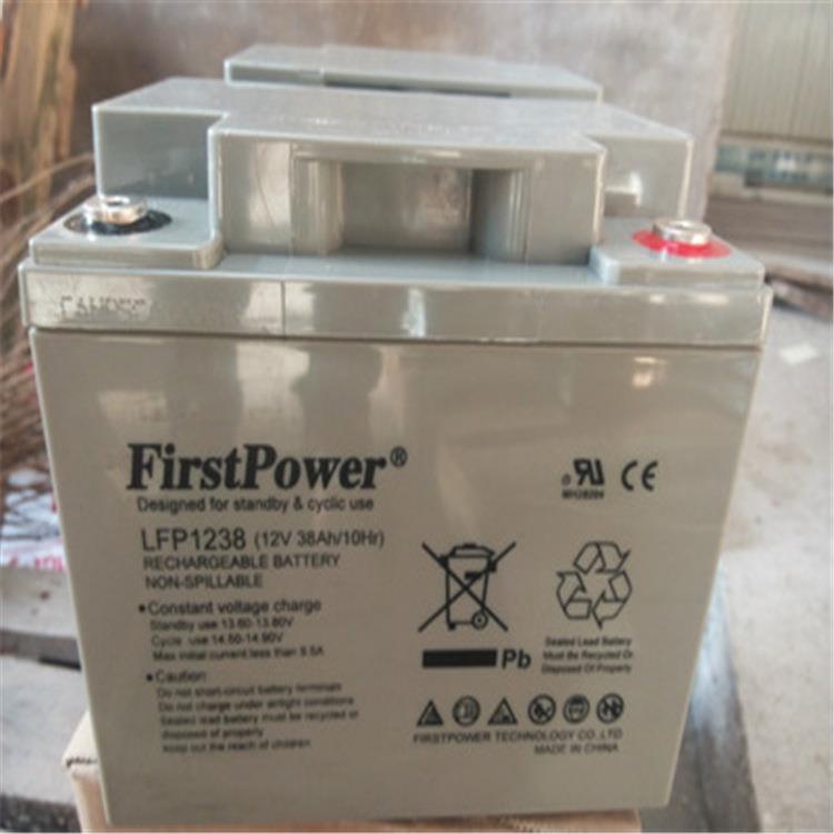 FirstPower/蓄电池12V38ah 铅酸免维护电池 LFP1238 含税