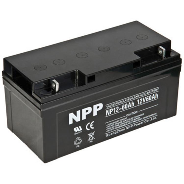 NPP蓄电池NP12-60阀控式铅酸蓄电池12V60ah直流屏UPS电源