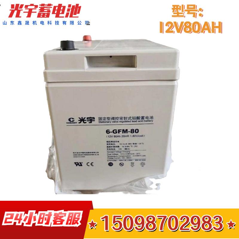 光宇蓄电池6-GFM-80C 光宇12V80AH UPS电源  阀控式铅酸免维护
