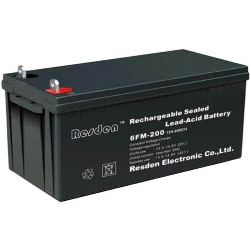 Resden铅酸蓄电池6FM-200储能电瓶12V200ah UPS直流屏配套