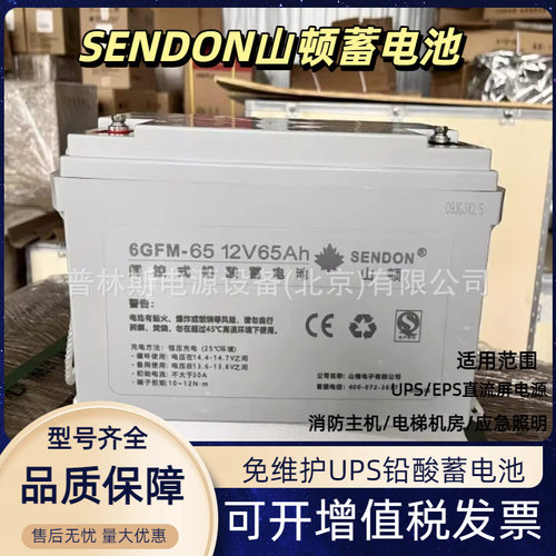 山顿蓄电池12V65AHGFM-机