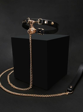 幻音坊真皮宫铃铛项圈女情调小狗