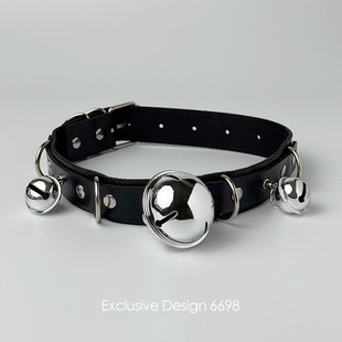 加长铃铛项圈牵引绳颈带链子情趣颈圈脖子项链chocker狗链m男女