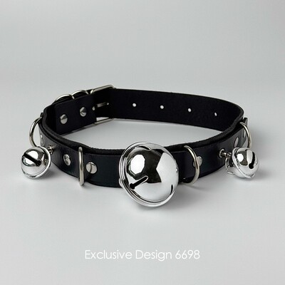 加长铃铛项圈牵引绳颈带链子