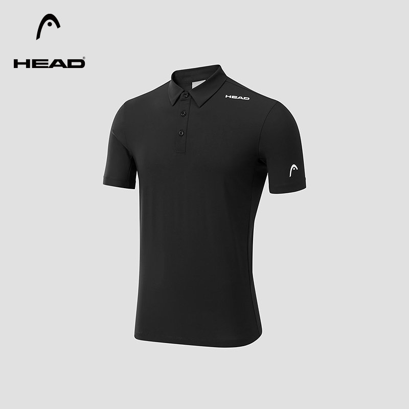 HEAD海德凉感抗菌半开襟POLO衫2026夏季新品免烫运动男士短袖T恤