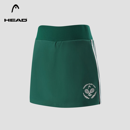 HEAD海德防走光女式条纹网球短裙