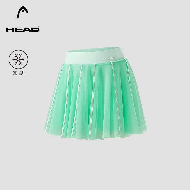 HEAD海德网球运动网纱半身裙女图片