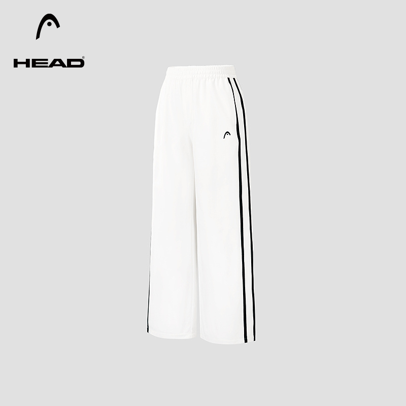 HEAD海德网球运动条纹阔腿裤女
