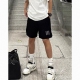 百搭高街直筒五分裤 男夏季 字母印花训练 休闲短裤 日系学生潮牌美式