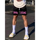 不过膝三分裤 青少年美式 夏季 男士 健身跑步训 网眼速干篮球运动短裤