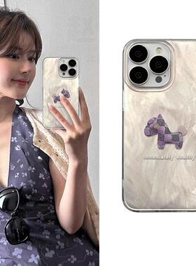 紫色小马适用华为pura70pro手机壳mate60可爱P60/50/40/30新款nova12/11ultra全包防摔10高级感9/8/7/6保护套