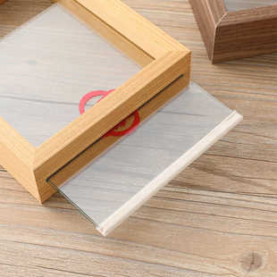 双面透明真玻璃相框A4字画书法展示喜字装 裱照片婚庆摆台7寸8画框