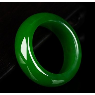 和田玉碧玉戒指和田玉指环扳指新坑碧玉菠菜绿玉环男女款玉石戒指