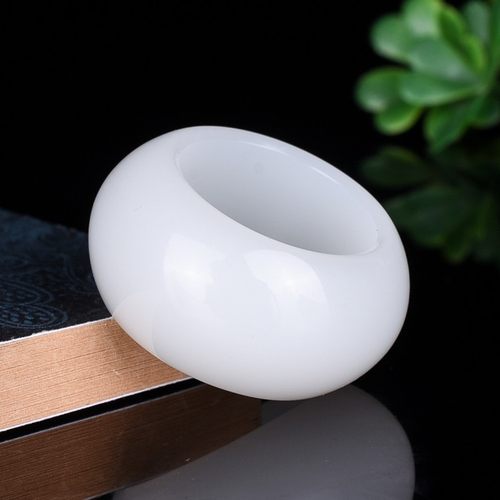 天然和田玉白玉籽料扳指羊脂玉大拇指指环戒指文玩男女款