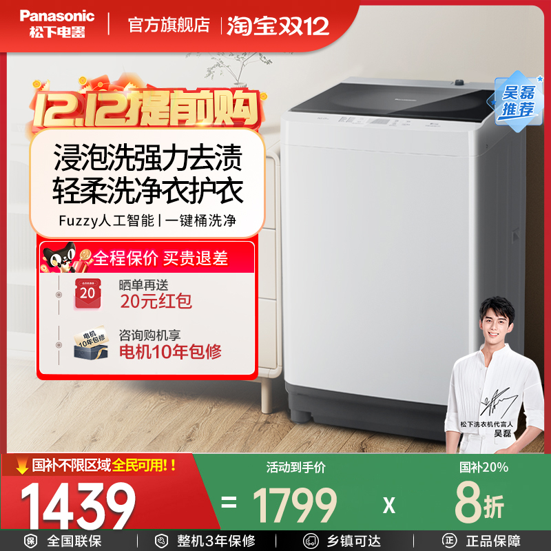 松下10kg波轮洗衣机T2F1