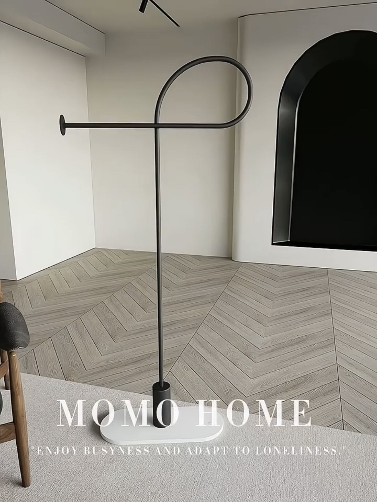 MOMO HOME家居极简不占地衣帽架客厅卧室落地挂衣架创意衣服XX